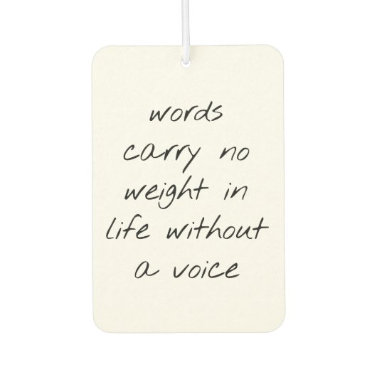 Ohne Voice Air Freshener Autolufterfrischer (Vorderseite)