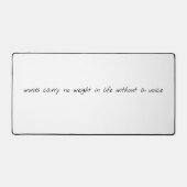 Ohne Voice-Desk-Matte Schreibtischunterlage (Vorderseite)