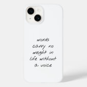 Ohne Voice iPhone Case (Rückseite)