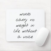 Ohne Voice Mouse Pad Mousepad (Mit Mouse)