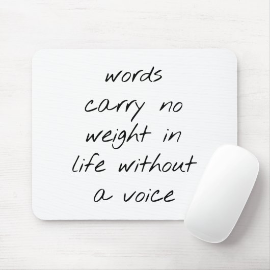 Ohne Voice Mouse Pad Mousepad (Mit Mouse)