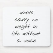 Ohne Voice Mouse Pad Mousepad (Vorne)