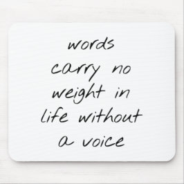 Ohne Voice Mouse Pad Mousepad