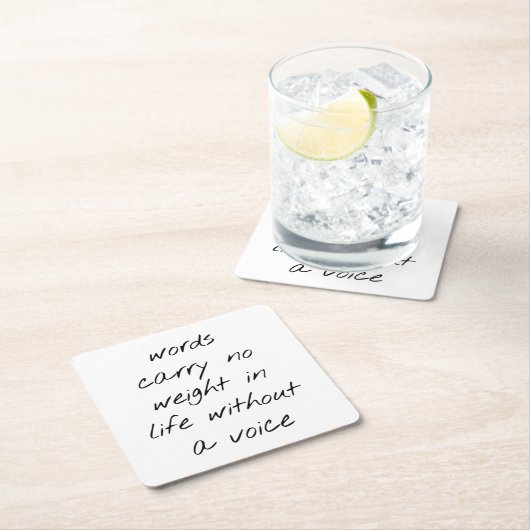 Ohne Voice Paper Untersetzer (Vor Ort)