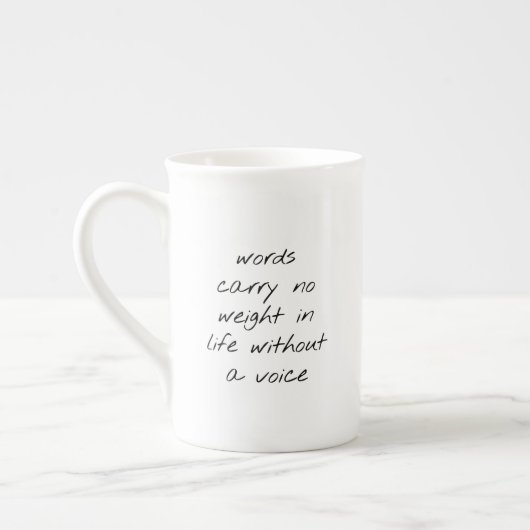 Ohne Voice Specialty Tasse (Links)