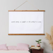 Ohne Voice Wood Topped Wall Tapestory Wandteppich Mit Holzrahmen (Schlafzimmer)