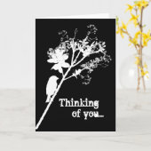 Ohne Vous (Rückseite) - denkend an Sie Karte (Gelbe Blume)