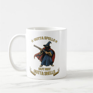 Ohne Zauber aber nicht ohne Granaten Fantasy Meme  Kaffeetasse