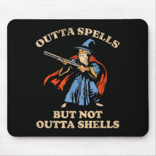 Ohne Zauber aber nicht ohne Granaten Zauberer Fant Mousepad
