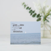 Ohne Ziele Postkarte (Stehend Vorderseite)