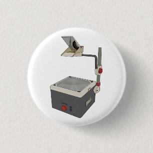 OHP 80er 90er Overhead-Projektor Button