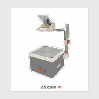 OHP 80er 90s Overhead Projektor Aufkleber