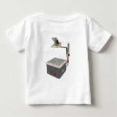OHP 80er 90s Overhead Projektor Baby T-shirt (Rückseite)