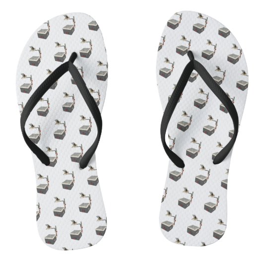 OHP 80er 90s Overhead Projektor Badesandalen (Fußbett)