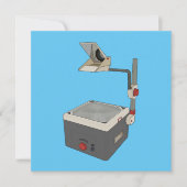 OHP 80er 90s Overhead Projektor Dankeskarte (Vorderseite)