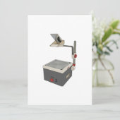 OHP 80er 90s Overhead Projektor Einladung (Stehend Vorderseite)