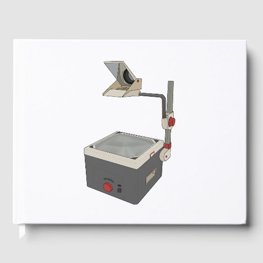 OHP 80er 90s Overhead Projektor Gästebuch (Vorderseite)