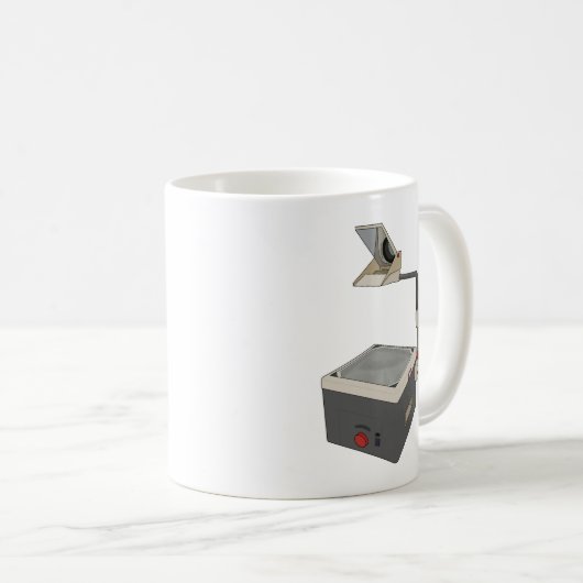 OHP 80er 90s Overhead Projektor Kaffeetasse (VorderseiteRechts)