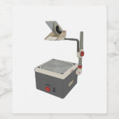 OHP 80er 90s Overhead Projektor Weinetikett (Einzelnes Label)