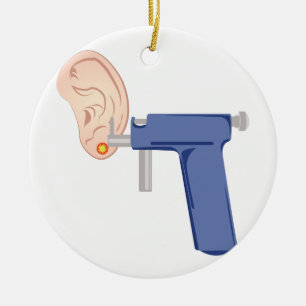 Ohr-Durchdringen Keramikornament