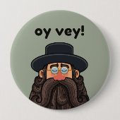 OHR! Funny RABBI Peronised Button (Vorderseite)