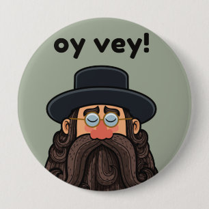 OHR! Funny RABBI Peronised Button