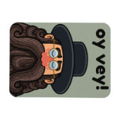OHR! Funny RABBI Peronised Magnet (Horizontal)