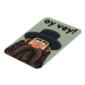 OHR! Funny RABBI Peronised Magnet (Linke Seite)