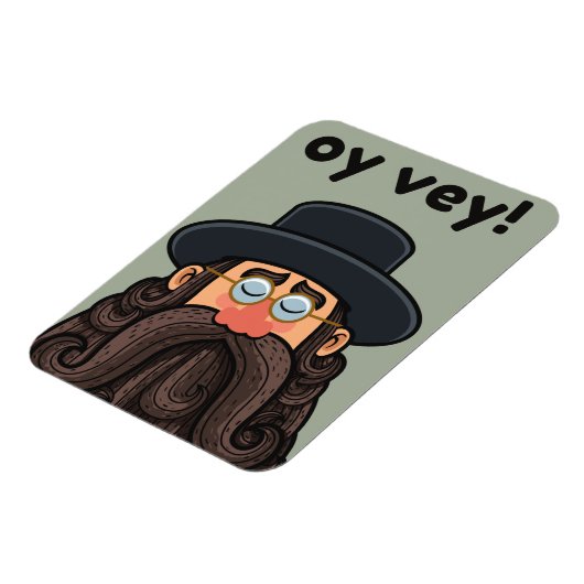 OHR! Funny RABBI Peronised Magnet (Linke Seite)