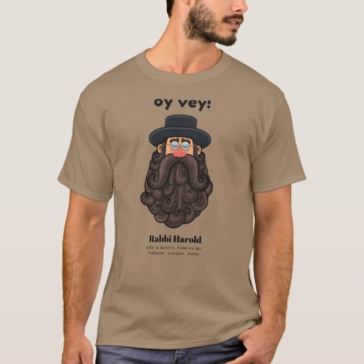 OHR! Funny RABBI Peronised T-Shirt (Vorderseite)