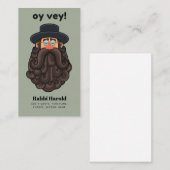 OHR! Funny RABBI Peronised Visitenkarte (Vorne/Hinten)