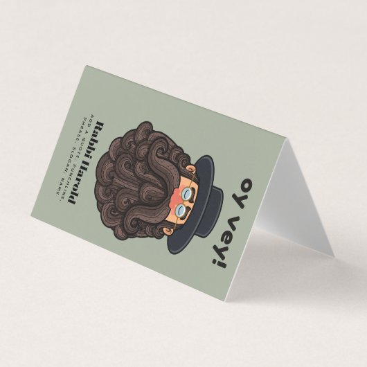 OHR! Funny RABBI Peronised Visitenkarten (Vorderseite)