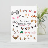 Ohr für dich! einladung (Stehend Vorderseite)