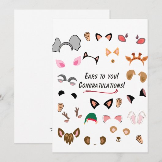 Ohr für dich! einladung (Vorne/Hinten)