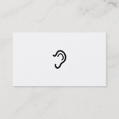 Ohr, Ihr Name hier, Visitenkarte (Rückseite)