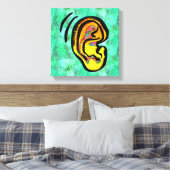 Ohr Leinwanddruck (Insitu (Schlafzimmer))