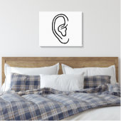 Ohr Leinwanddruck (Insitu (Schlafzimmer))