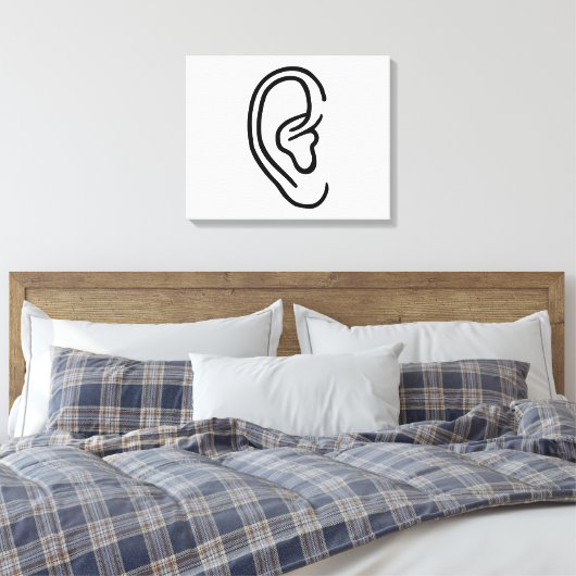 Ohr Leinwanddruck (Insitu (Schlafzimmer))