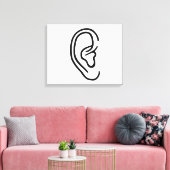 Ohr Leinwanddruck (Insitu (Wohnzimmer))