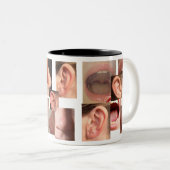 OHR-NASE UND KEHLE-TASSE ZWEIFARBIGE TASSE (VorderseiteRechts)