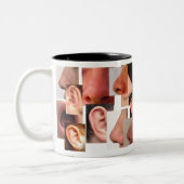 OHR-NASE UND KEHLE-TASSE ZWEIFARBIGE TASSE (Links)