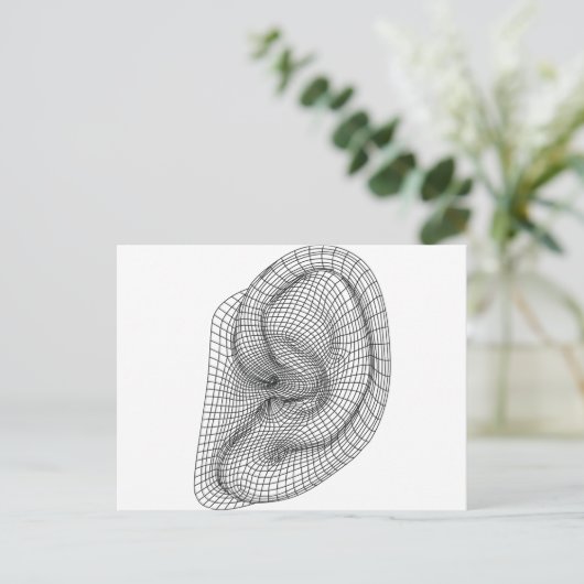 Ohr Postkarte (Stehend Vorderseite)