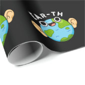 Ohr-th-Funny-Earth-Puff Dark BG Geschenkpapier (Rolleneckpunkt)