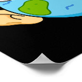 Ohr-th-Funny-Earth-Puff Dark BG Poster (Ecke)