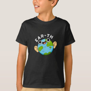 Ohr-th-Funny-Earth-Puff Dark BG T-Shirt