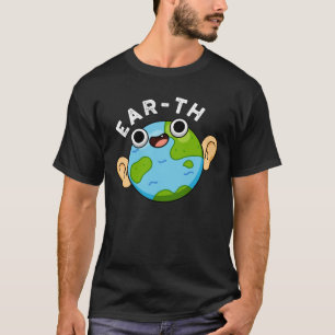 Ohr-th-Funny-Earth-Puff Dark BG T-Shirt