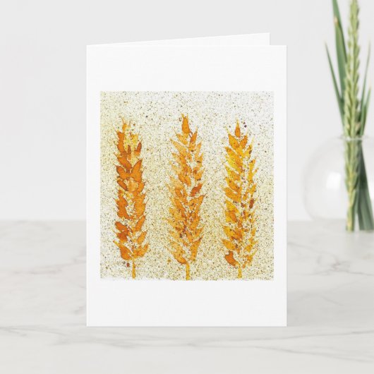 Ohren der Weizenkarte Karte (Vorderseite)