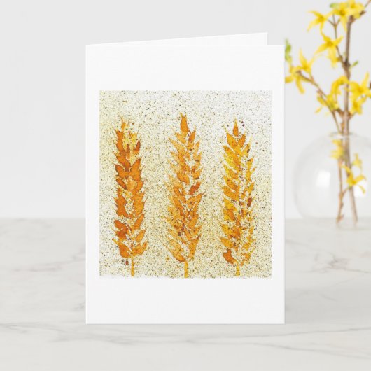 Ohren der Weizenkarte Karte (Gelbe Blume)