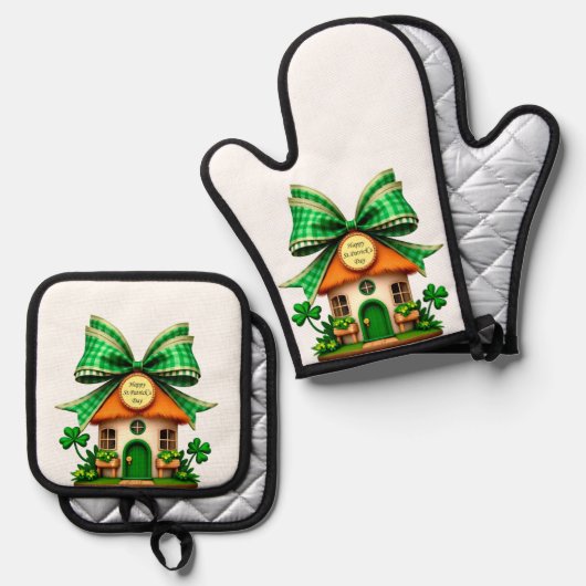 Ohren Ofenhandschuh & Topflappen-Set (Vorderseite/Rückseite)