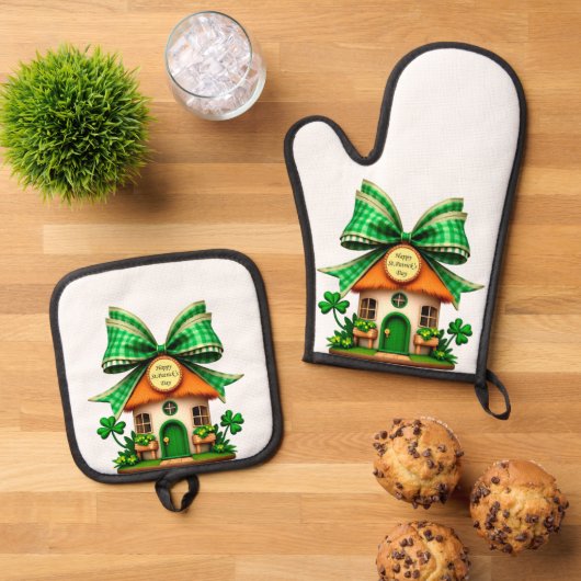 Ohren Ofenhandschuh & Topflappen-Set (Oben Unten)